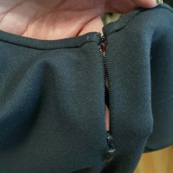 NWT Armani Midi Dress Womens 10 work office Preppy classic Made in Italy viscose - Picture 9 of 16